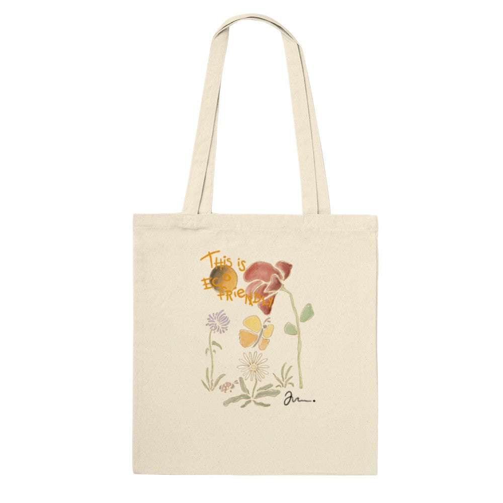 Cute Canvas Flowers Tote Bag